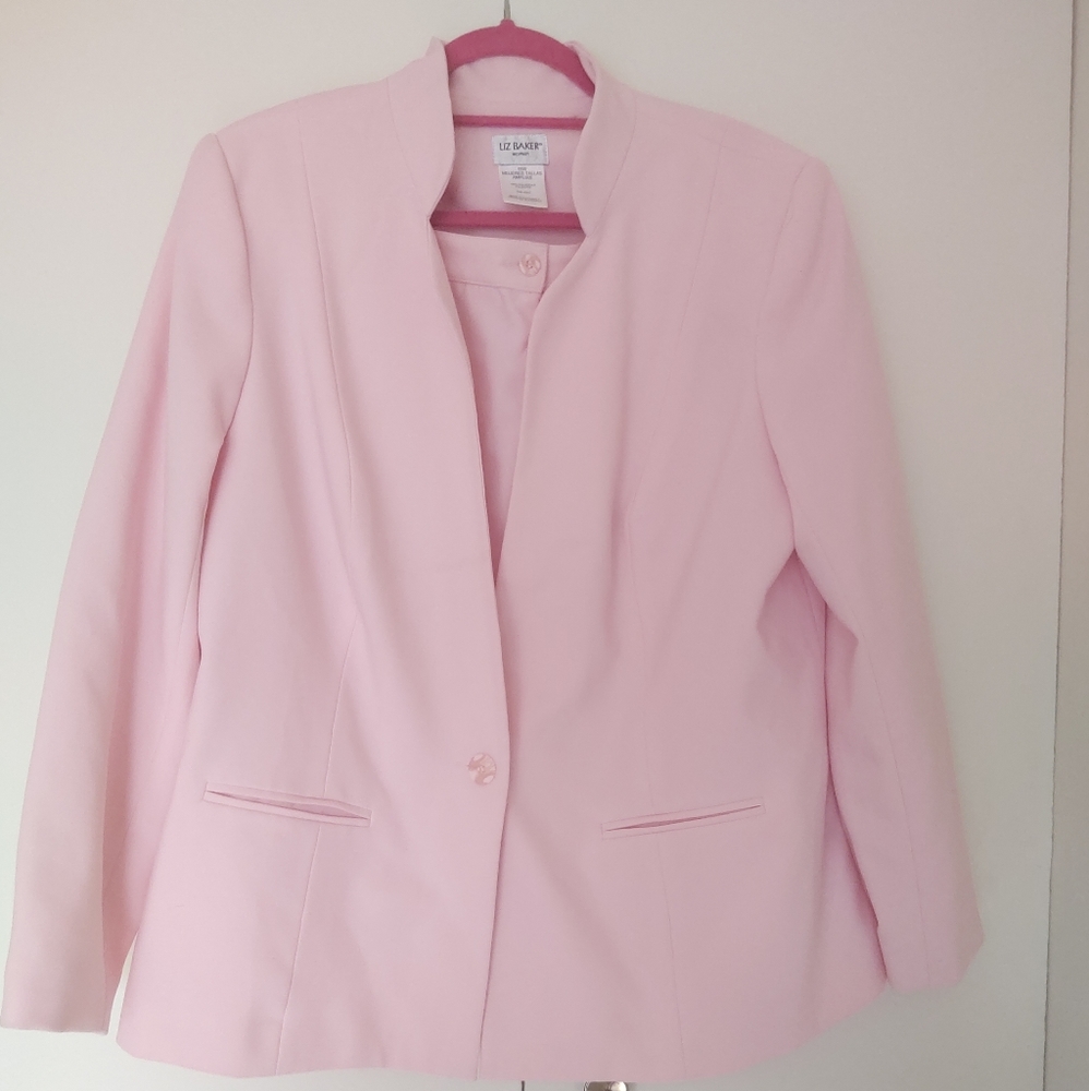 Pink skirt suit set